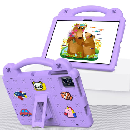 For Walmart ONN 10.1 Gen4 2024 Handle Kickstand Children EVA Shockproof Tablet Case(Light Purple) - Others by buy2fix | Online Shopping UK | buy2fix