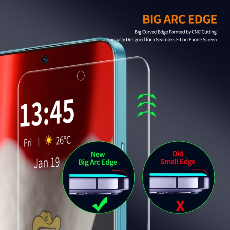 For Samsung Galaxy S24 FE 5G 10pcs ENKAY 9H Big Arc Edge High Aluminum-silicon Tempered Glass Film - Galaxy S24 FE 5G Tempered Glass by ENKAY | Online Shopping UK | buy2fix