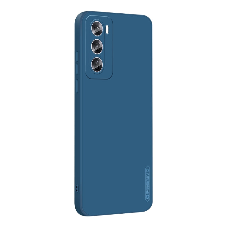 For OPPO Reno12 Pro Global PINWUYO Sense Series Liquid Silicone TPU Phone Case(Blue) - Reno12 Pro Cases by PINWUYO | Online Shopping UK | buy2fix