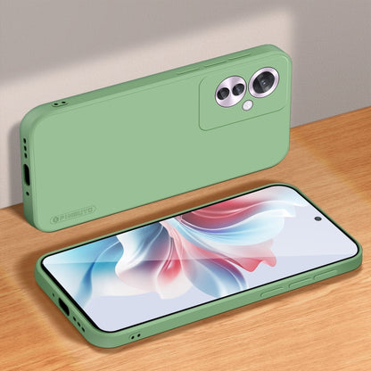 For OPPO Reno11 F PINWUYO Sense Series Liquid Silicone TPU Phone Case(Green) - OPPO Cases by PINWUYO | Online Shopping UK | buy2fix