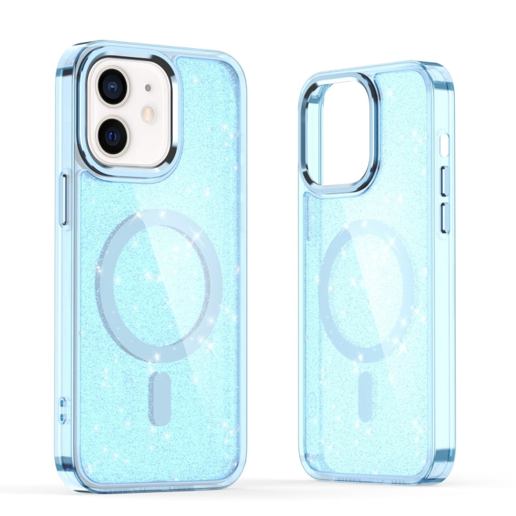 For iPhone 11 Glitter MagSafe Shockproof Phone Case(Blue) - iPhone 11 Cases by buy2fix | Online Shopping UK | buy2fix