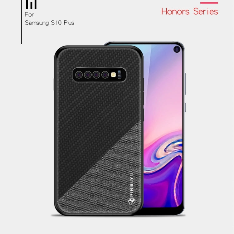 PINWUYO Honors Series Shockproof PC + TPU Protective Case for Galaxy S10 Plus(Black) - Galaxy Phone Cases by PINWUYO | Online Shopping UK | buy2fix