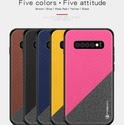 PINWUYO Honors Series Shockproof PC + TPU Protective Case for Galaxy S10 Plus(Yellow) - Galaxy Phone Cases by PINWUYO | Online Shopping UK | buy2fix