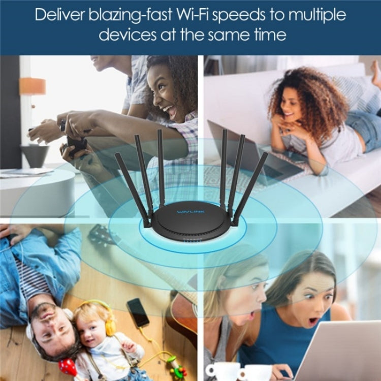 WAVLINK WN531A6 Dual Band Wireless Repeater AC2100 Gigabit Ethernet Port WiFi Router, Plug:UK Plug - Wireless Routers by WAVLINK | Online Shopping UK | buy2fix