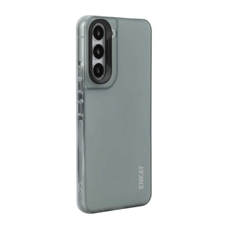 For Samsung Galaxy S24+ 5G ENKAY Hat-Prince Translucent Matte TPU Soft Phone Case(Grey) - Galaxy S24+ 5G Cases by ENKAY | Online Shopping UK | buy2fix