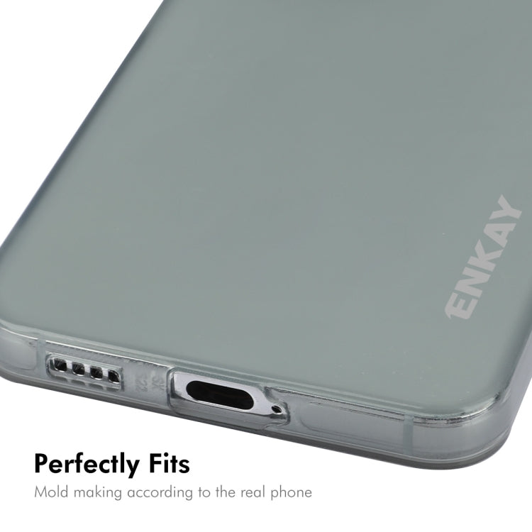 For Samsung Galaxy S24+ 5G ENKAY Hat-Prince Translucent Matte TPU Soft Phone Case(Grey) - Galaxy S24+ 5G Cases by ENKAY | Online Shopping UK | buy2fix