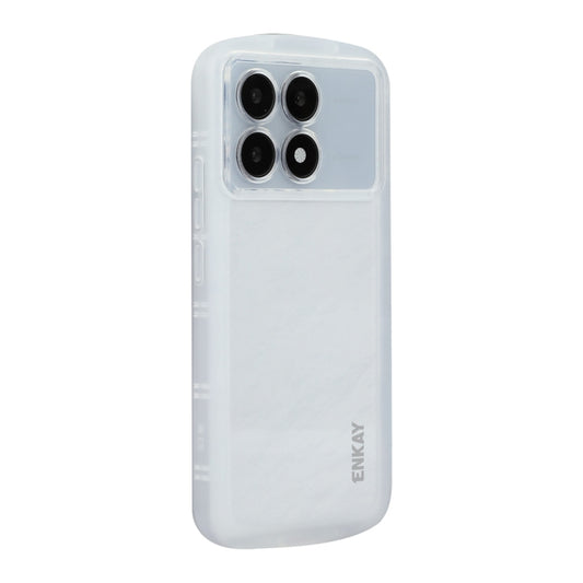 For Redmi K70 / K70 Pro ENKAY Hat-Prince Translucent Matte TPU Shockproof Phone Case(White) - K70 Pro Cases by ENKAY | Online Shopping UK | buy2fix