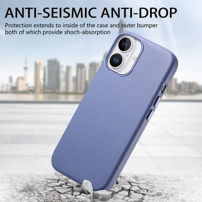 For iPhone 16 Pro Max Electroplated Metal Button Shockproof Phone Case(Blue) - iPhone 16 Pro Max Cases by buy2fix | Online Shopping UK | buy2fix