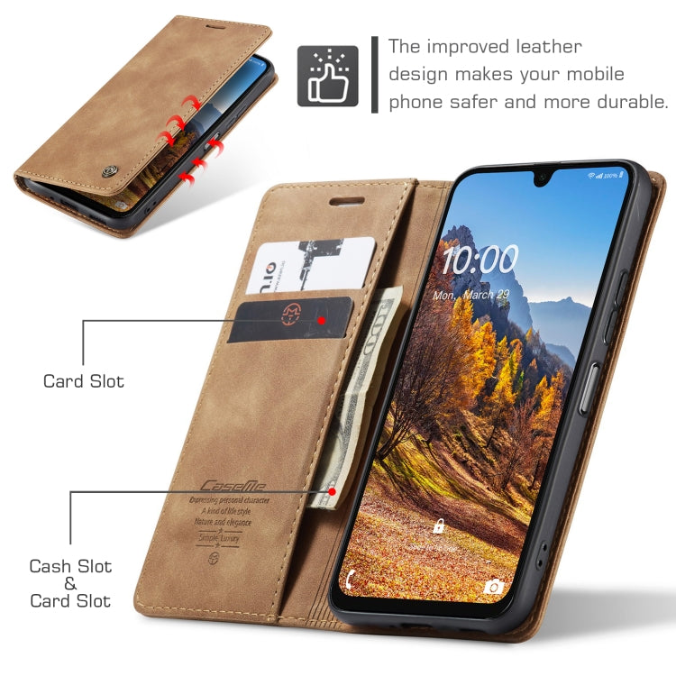 For Samsung Galaxy A16 5G CaseMe 013 Multifunctional Horizontal Flip Leather Phone Case(Brown) - Galaxy Phone Cases by CaseMe | Online Shopping UK | buy2fix