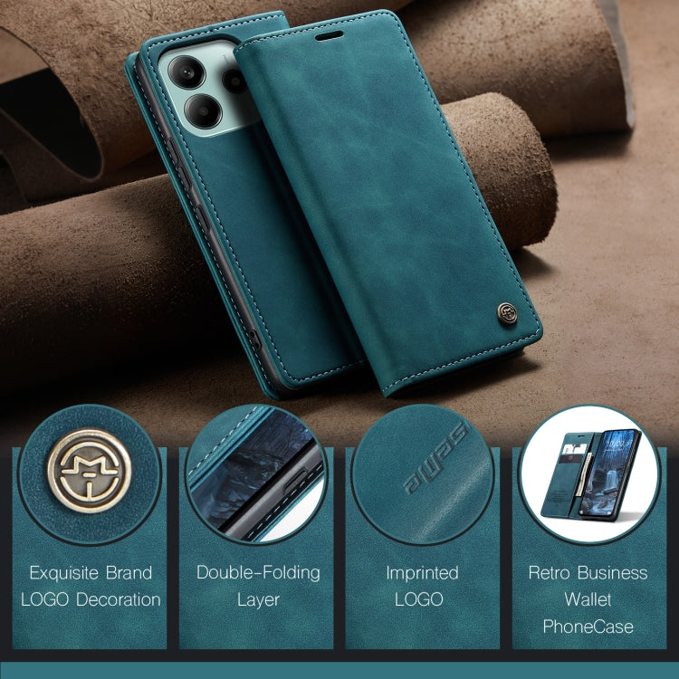 For Redmi Note 14 5G CaseMe 013 Multifunctional Horizontal Flip Leather Phone Case(Blue) - Note 14 Cases by CaseMe | Online Shopping UK | buy2fix