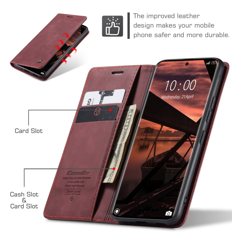 For Redmi Note 14 Pro 5G CaseMe 013 Multifunctional Horizontal Flip Leather Phone Case(Red) - Note 14 Pro Cases by CaseMe | Online Shopping UK | buy2fix