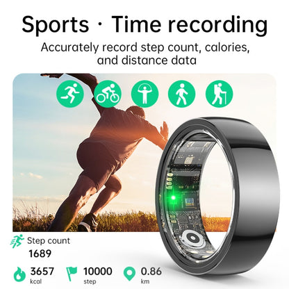 R1000 SIZE 12 Smart Ring, Support Heart Rate / Blood Oxygen / Sleep / Multiple Sports Modes(Black) - Smart Rings / Smart Telephones by buy2fix | Online Shopping UK | buy2fix