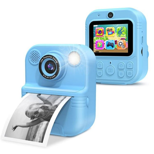 E8 2.4 Inch Screen Photo Printing Video Recorder Multifunctional Kids Dual Lens Camera(Blue) - Children Cameras by buy2fix | Online Shopping UK | buy2fix