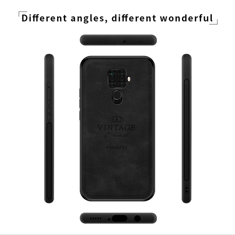 PINWUYO Shockproof Waterproof Full Coverage PC + TPU + Skin Protective Case for Huawei Nova 5i Pro / Mate 30 Lite(Black) - Huawei Cases by PINWUYO | Online Shopping UK | buy2fix