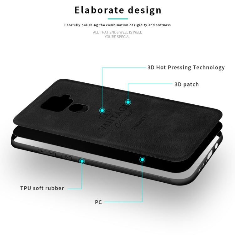 PINWUYO Shockproof Waterproof Full Coverage PC + TPU + Skin Protective Case for Huawei Nova 5i Pro / Mate 30 Lite(Black) - Huawei Cases by PINWUYO | Online Shopping UK | buy2fix