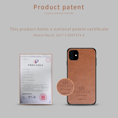 PINWUYO Pin Rui Series Classical Leather, PC + TPU + PU Leather Waterproof And Anti-fall All-inclusive Protective Shell for iPhone 11(Brown) - More iPhone Cases by PINWUYO | Online Shopping UK | buy2fix