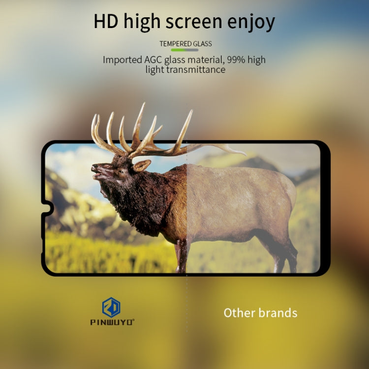 For Moto E6 Plus PINWUYO 9H 2.5D Full Screen Tempered Glass Film(Black) - Motorola Tempered Glass by PINWUYO | Online Shopping UK | buy2fix