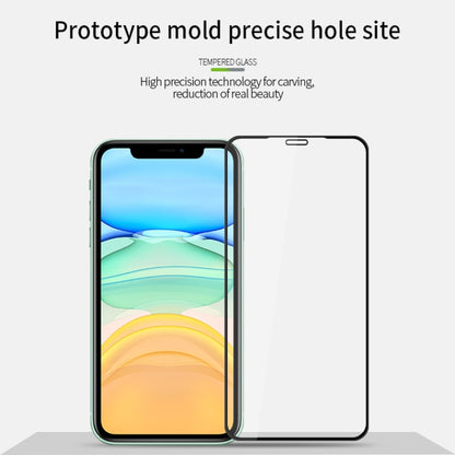 For iPhone 11 MOFI 9H 3D Explosion-proof Curved Screen Tempered Glass Film(Black) - Others by MOFI | Online Shopping UK | buy2fix