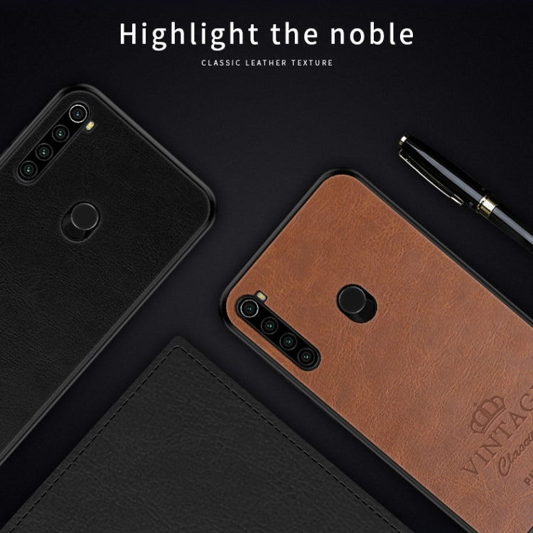 For Xiaomi Redmi Note 8T PINWUYO Pin Rui Series Classical PU Leather + PC + TPU Anti-fall All-inclusive Case (Black) - Xiaomi Cases by PINWUYO | Online Shopping UK | buy2fix