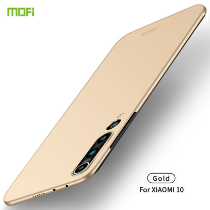 For Xiaomi Mi 10 MOFI Frosted PC Ultra-thin Hard Case(Gold) - Xiaomi Cases by MOFI | Online Shopping UK | buy2fix