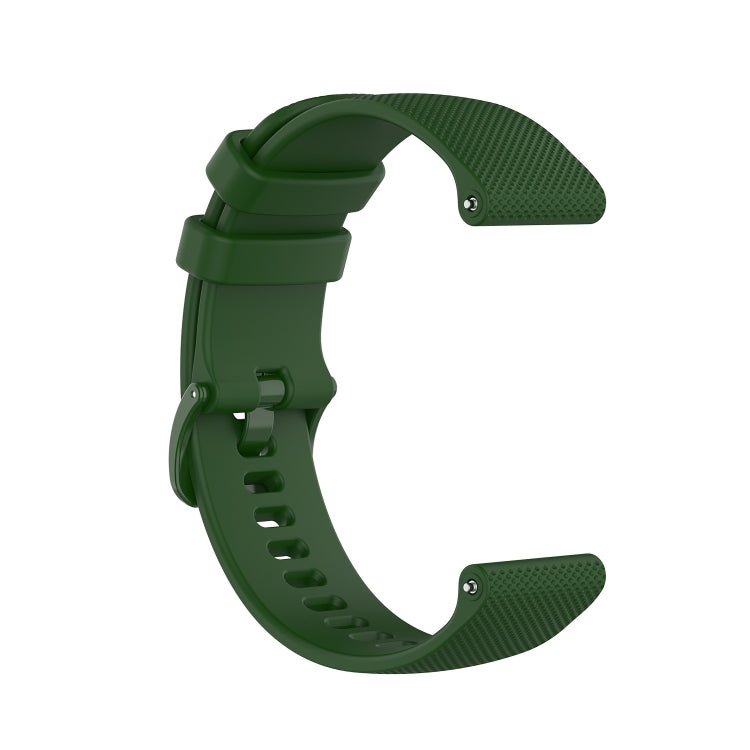 For Garmin Vivoactive 4 22mm Silicone Watch Band(Dark Green) - Watch Bands by buy2fix | Online Shopping UK | buy2fix