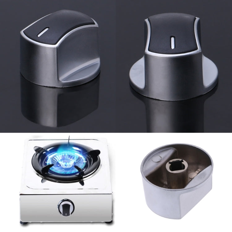 Gas Stove Knob Switch Metal Button Lighter Handle Gas Stove Accessories(8mm 45 Degrees) - Replacement Accessories by buy2fix | Online Shopping UK | buy2fix