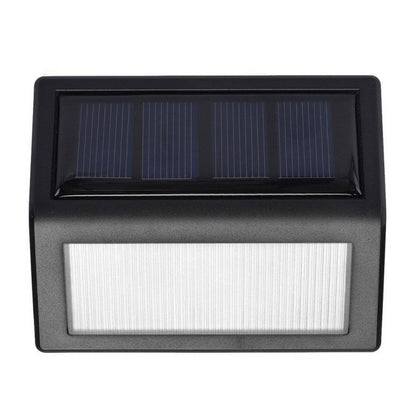 6 LEDs Solar Power IP55 Waterproof Light Sensor Wall Light Deck Lights(White light) - Solar Lights by buy2fix | Online Shopping UK | buy2fix