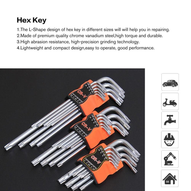 Allen Wrench Set Screwdriver Plum Blossom Multi-function Combination Tool, Style:Mito (Extra Long Section) - Combination Kit by buy2fix | Online Shopping UK | buy2fix