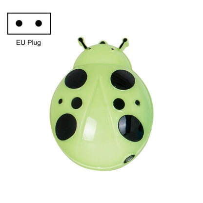 A62 Beetle Shape LED Night Light Plug-in Intelligent Light Control Sensor Light, Plug:EU Plug(Green) - Sensor LED Lights by buy2fix | Online Shopping UK | buy2fix