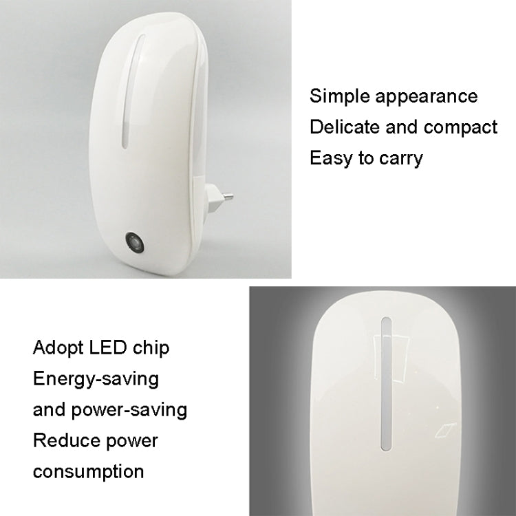 A66 Mouse Type LED Intelligent Light Control Night Light, Plug:EU Plug(Green) - Sensor LED Lights by buy2fix | Online Shopping UK | buy2fix