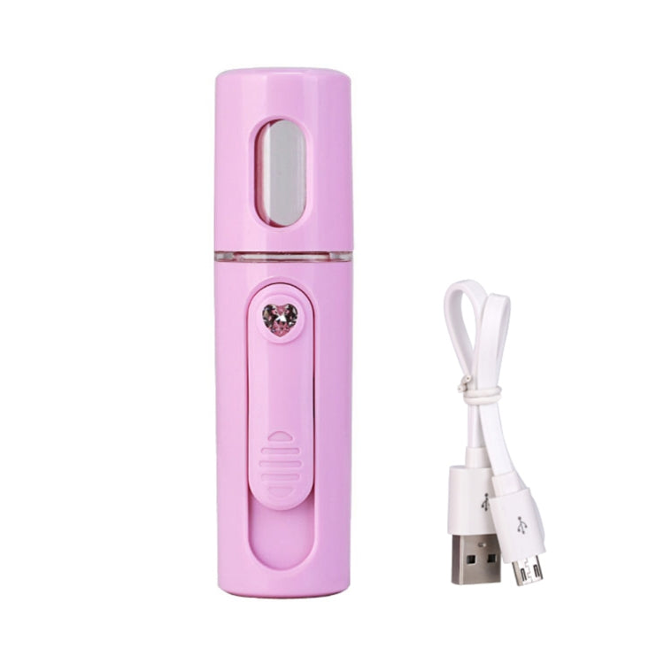 Facial Steamer Nano Steamer Handy  Face Moisture Sprayer Rechargeable Mini USB Charging Automatic Alcohol Sprayer(Light purple) - Beauty Instrument by buy2fix | Online Shopping UK | buy2fix