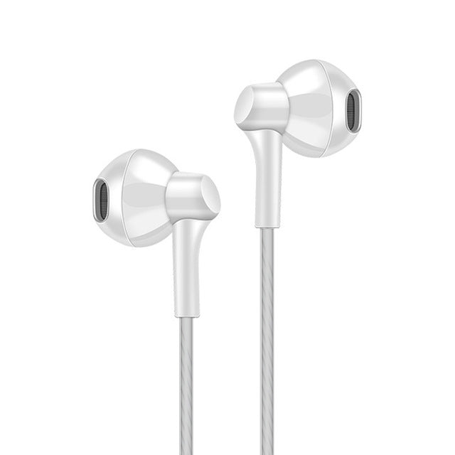 PTM P7 Stereo Wire-controlled Earphone with Microphone, Cable Length: 1.2m(White) - In Ear Wired Earphone by buy2fix | Online Shopping UK | buy2fix