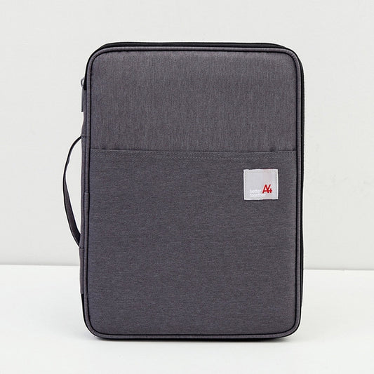 Multi-functional A4 Document Bags Portable Waterproof Oxford Cloth Storage Bag for Notebooks，Size: 33cm*24*3.5cm(Dark Gray) - Other by buy2fix | Online Shopping UK | buy2fix