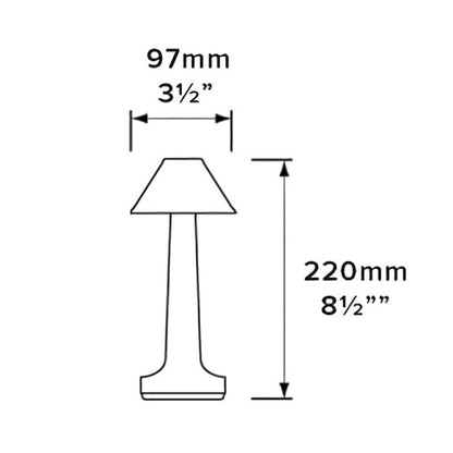 JB-TD001 LED Touch Table Lamp Cafe Restaurant Decoration Night Light, Specification: US Plug(Golden) - Bedside Light by buy2fix | Online Shopping UK | buy2fix