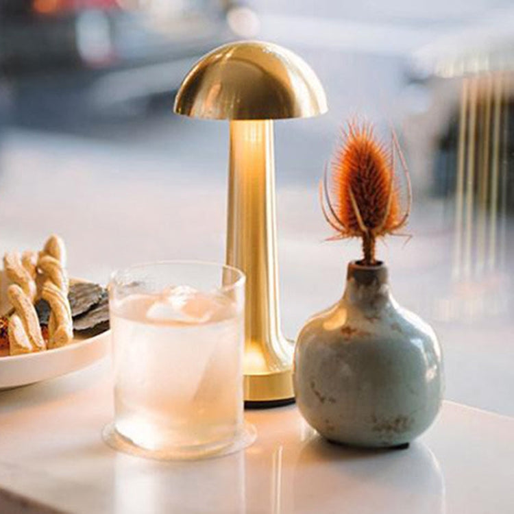 JB-TD008 Outdoor Table Lamp Creative Charging Restaurant Touch Table Lamp Bar Table Lamp, Specification: EU Plug(Golden) - Bedside Light by buy2fix | Online Shopping UK | buy2fix