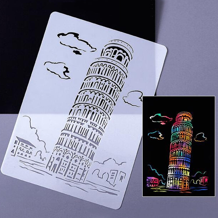 5 Taj Mahal Construction Series Painting Template Theme City A4 Label Template - Art Supplies by buy2fix | Online Shopping UK | buy2fix