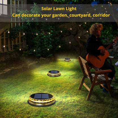 A21 LED Underground Buried Lamp Solar Lawn Light Outdoor Courtyard Garden Landscape Light(Warm Light) - Buried Lights by buy2fix | Online Shopping UK | buy2fix