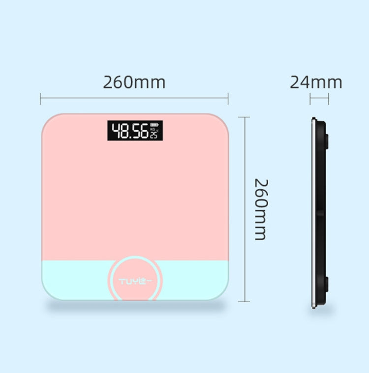 Mini Electronic Scale Home Weighing Scale Battery Stlye(Lines Rose Gold) - Body Scales by buy2fix | Online Shopping UK | buy2fix