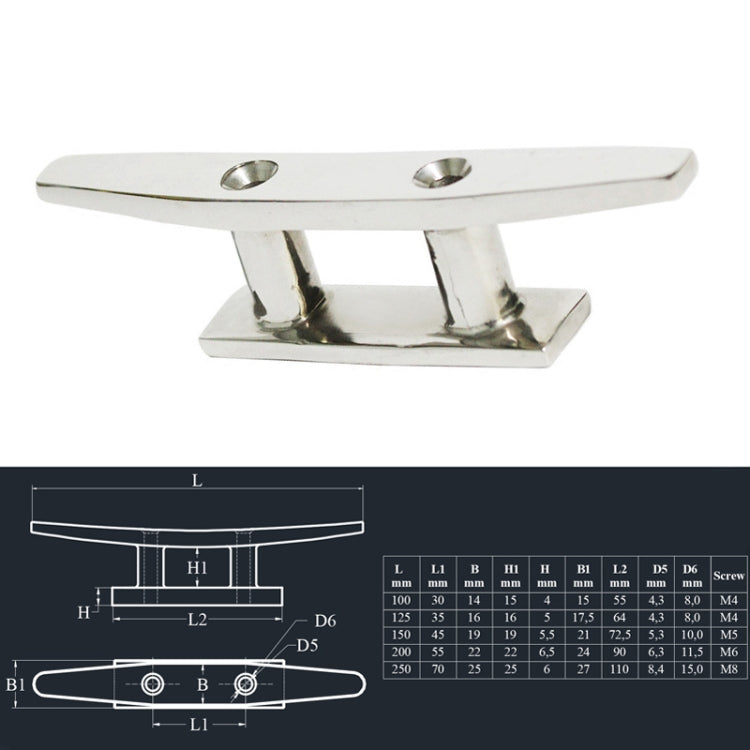 316 Stainless Steel Siamese Mooring Bollard For Marine Boat Yacht, Specification: 4 inch - Marine Accessories & Parts by buy2fix | Online Shopping UK | buy2fix