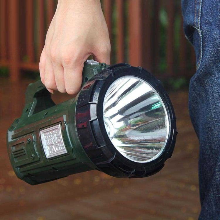 YAGE 5701 10W LED Strong Light Long-Range Searchlight Outdoor Lighting Rechargeable Flashlight, CN Plug(Ink Green) - LED Flashlight by YAGE | Online Shopping UK | buy2fix