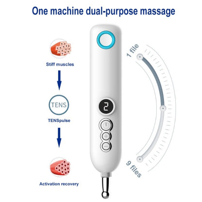 Smart  Rechargeable Meridian Pen Hot Compress Pulse Acupuncture Acupuncture Massager, Specification： Flagship - Massage & Relaxation by buy2fix | Online Shopping UK | buy2fix