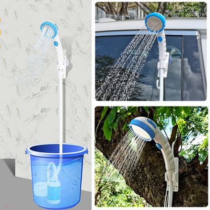 LLT-ES01 Electric Pet Shower Outdoor Camping Bath Device, Style: High Match (Sky Blue) - Shower Head by buy2fix | Online Shopping UK | buy2fix