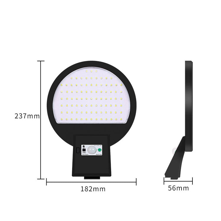 LED Solar Motion Sensing Outdoor Street Lamp Head Garden Community Lighting Wall Lamp, Style: Sensor(Warm White Light) - Street Lights by buy2fix | Online Shopping UK | buy2fix