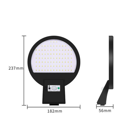 LED Solar Motion Sensing Outdoor Street Lamp Head Garden Community Lighting Wall Lamp, Style: Sensor(Warm White Light) - Street Lights by buy2fix | Online Shopping UK | buy2fix