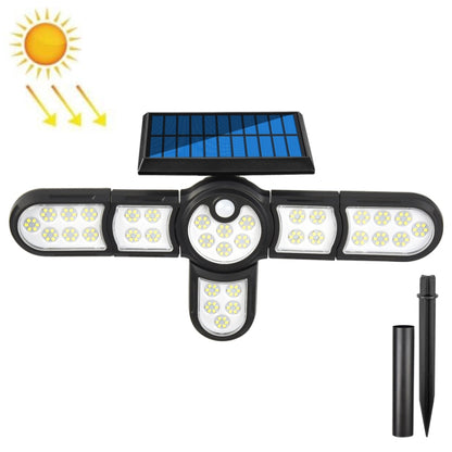 Garden Solar Wall Light Outdoor Waterproof Lawn Light Landscape Corridor Small Street Light, Spec: 6-Head 198 LED - Solar Lights by buy2fix | Online Shopping UK | buy2fix