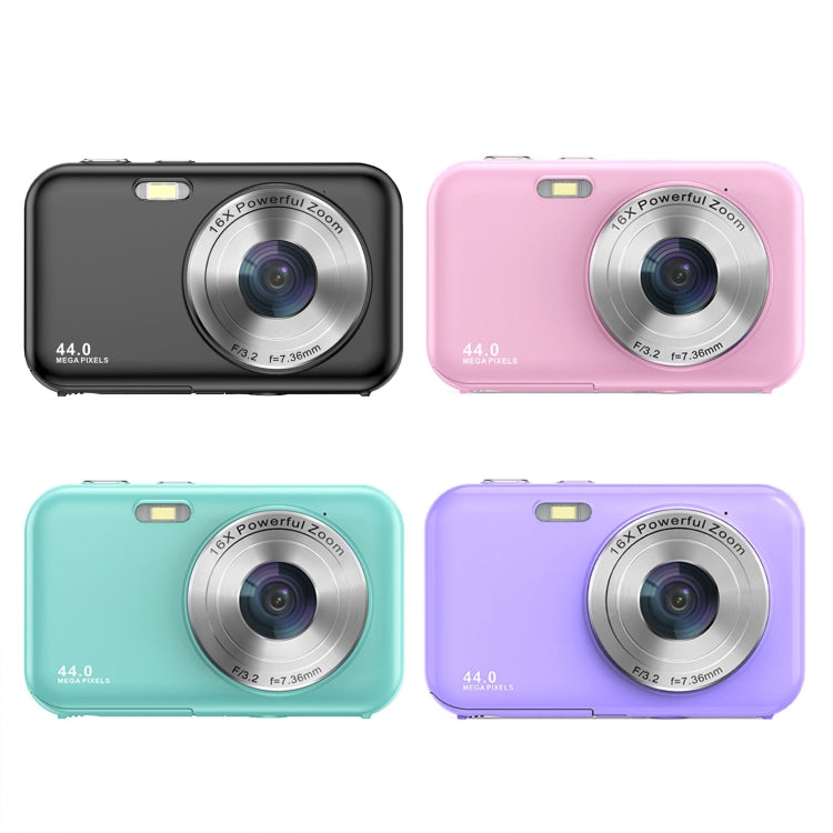 DC406L 2.4-Inch 1080P Mini HD 16X Zoom Digital Camera Home Children Camera EU Plug(Purple) - Children Cameras by buy2fix | Online Shopping UK | buy2fix