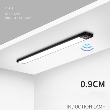 Intelligent Automatic Human Body Induction Wireless LED Lamp 80cm(Silver + Warm Light) - Sensor LED Lights by buy2fix | Online Shopping UK | buy2fix