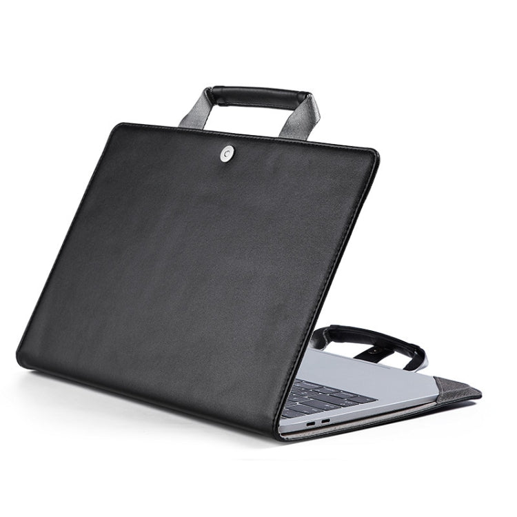 Book Style Laptop Protective Case Handbag For Macbook 13 inch(Black) - Protective Bags by buy2fix | Online Shopping UK | buy2fix