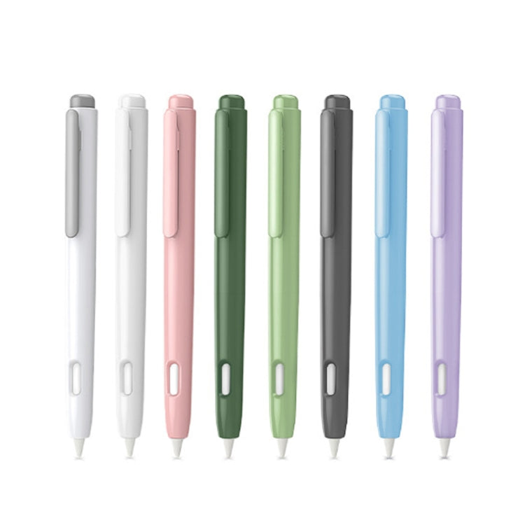 Double-Click Automatic Retractable Stylus Pen Case For Apple Pencil 2( Purple) - Pencil Accessories by buy2fix | Online Shopping UK | buy2fix