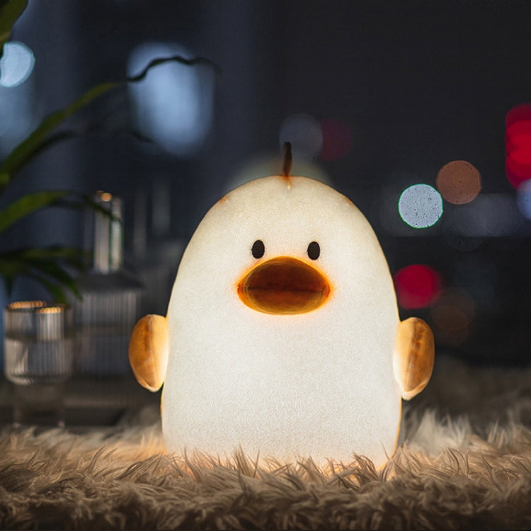 Cartoon Cute Duck Plush Soothing Night Light(Light Yellow) - Night Lights by buy2fix | Online Shopping UK | buy2fix